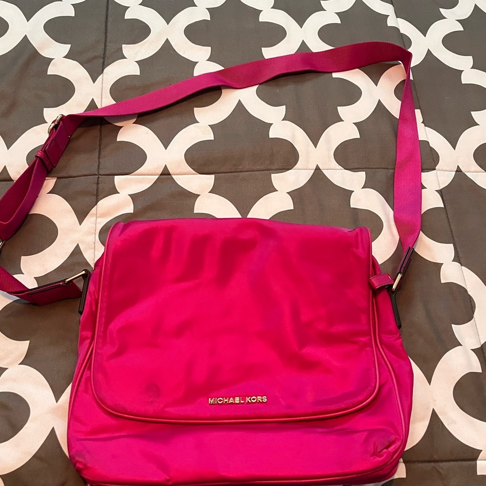 Michael Kors Pink Crossbody Bag with Adjustable Strap